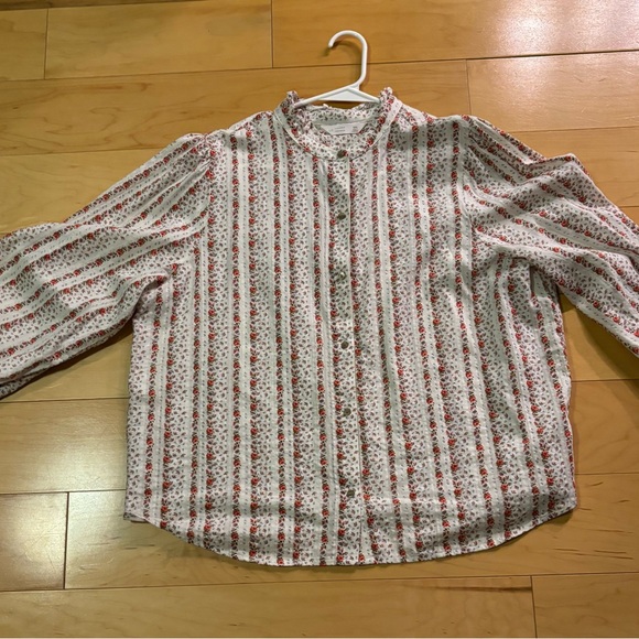 Lauren Conrad LC long sleeve cottage core shirt blouse XXL - Picture 5 of 10